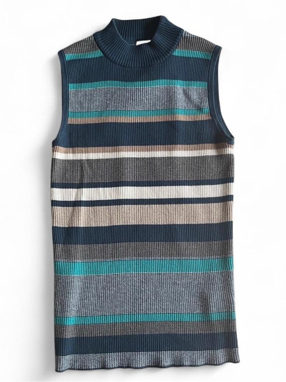 Size Small Ribbed Striped Tank Top - Picture 3 of 7